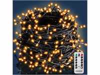 DEUBA® Lichterkette 100 LED Außen Timer 8 Leuchtmodi IP44 Dimmbar Wetterfest