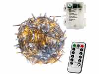 VOLTRONIC LED Lichterkette, IP44, Batteriebetrieben, Modell- und Farbwahl, 50...