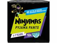 Ninjamas Absorbierende Nachthöschen Für Jungs, 10 Pyjamahöschen, 4-7 Jahre,