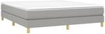 vidaXL Boxspringbettgestell Hellgrau 160x200 cm Stoff