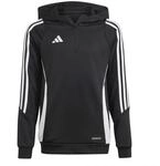 adidas Unisex Kinder Tiro24 Training Kids Sweatshirt, Black/White, 15-16 Years