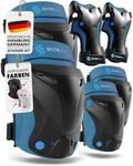 SKATEWIZ Knieschoner Kinder - Schoner Inliner Kinder - Kniesch&uuml;tzer - Sch&uuml;tzer