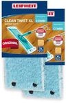 Leifheit Original 2er Set Wischbezug CLEAN Twist XL/Power Clean super Soft 42...