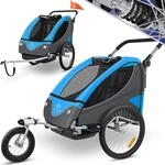 KESSER&reg; Kinderanh&auml;nger Fahrradanh&auml;nger 360&deg; Drehbar mit Federung 2in1