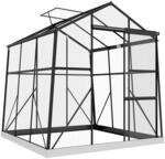 Outsunny Gew&auml;chshaus Aluminium 192 x 192 x 204 cm Treibhaus 3,68 m&sup2;...