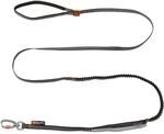 Non-stop dogwear Verstellbare Bungee-Leine, 2,1 m/13 mm, Schwarz
