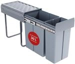 [en.casa] Einbaum&uuml;lleimer Froland M&uuml;lleimer 2 F&auml;cher M&uuml;lltrennsystem...