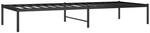vidaXL Bettgestell Metall Schwarz 80x200 cm
