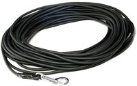 Mystique&reg; Biothane Schleppleine rund 6mm Standard Karabiner schwarz 5m