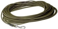 Mystique&reg; Biothane Schleppleine rund 6mm Standard Karabiner Khaki 5m