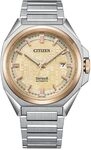 Citizen Herren-Uhren Analog Automatik One Size, Beige, Silber 32027966