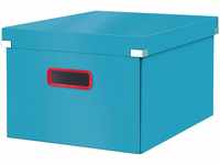 Leitz Click & Store Aufbewahrungsbox Mittel, Faltbare A4-Aktenbox mit Deckel,