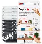 Sugru by tesa - Formbarer Allzweckkleber, 8er-Pack, 8 x 3,5 g, Schwarz & Wei&szlig; -
