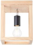 Brilliant Lampe, Nerea Deckenleuchte 1flg eiche ge&ouml;lt, Holz/Metall, 1x A60,...