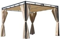 Ersatzdach f&uuml;r Flachdach Pergola Firenze 3x3m Pergoladach Bezug Sand