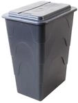 TrendLine Regentonne eckig Deckel Hahn 240L grau Regenwassertonne Wassertank