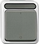Schneider Electric Merten beleuchtbarer Ausschalter, 2-polig, Aufputz, Aquastar,
