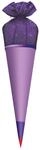 ROTH Stoffbezug mit Satinschleife, lila, 70 cm
