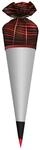 ROTH Stoffbezug mit Satinschleife, schwarz, 70 cm