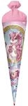 ROTH Schult&uuml;te gro&szlig; Einhorn Beauty 70cm - Glitter, rund Rot(h)-Spitze,