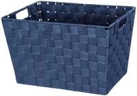 WENKO Aufbewahrungskorb Adria M Dunkelblau - Badkorb, Polypropylen, 35 x 22 x...