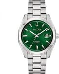 Bulova Surveyor Automatic Armbanduhr f&uuml;r Herren in der Farbe Silber mit Armband aus