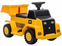 HOMCOM Elektro Kindertraktor, Spielfahrzeug mit kippbarer Ladefläche, Hupe,