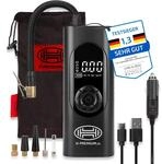 HEYNER&reg; Luftkompressor mit 6000 mAh Akku 10 bar, Auto-Stopp & LCD-Anzeige 