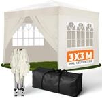Kronenburg Faltpavillon wasserdicht Dachma&szlig; 3 x 3 m UV Schutz 50+ Pavillon in