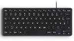 Perixx PERIBOARD-416 DE Kabelgebundene Mini USB Leise Tastatur mit 4 Hubs, X Type