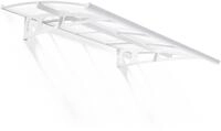 Canopia by Palram Vordach f&uuml;r Haust&uuml;r Bordeaux 2230 Pultvordach 223 x 139 cm Weiss