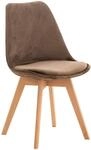 CLP Esszimmerstuhl Linares Kunststoff I Stoff I Samt I Cord I Lederoptik I...
