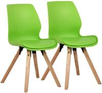 CLP Esszimmerstuhl 2er Set gepolstert Luna, moderner Polsterstuhl mit...