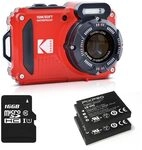 KODAK Pixpro Pack WPZ2 + 2 Akkus + 1 SD-Karte &ndash; Kompakt 16 M Pixel, wasserdicht bis
