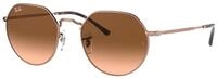 Ray-Ban Rb3565 Jack Runde Sonnenbrille, Kupfer/Rosa Farbverlauf Braun
