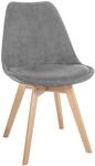 CLP Esszimmerstuhl Linares Kunststoff I Stoff I Samt I Cord I Lederoptik I...