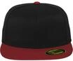 Flexfit Erwachsene M&uuml;tze Premium 210 Fitted 2-Tone, Blk/Red, S/M, 6210T