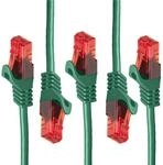 BIGtec LAN Kabel 0,75m Netzwerkkabel gr&uuml;n - 5 St&uuml;ck - Gigabit Ethernet Kabel RJ45