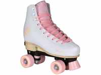 Playlife Roller Skates Classic Pale Rose, größenverstellbar, Weiß/Pink für