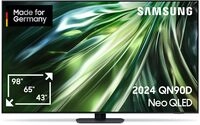 Samsung Neo QLED 4K QN90D Fernseher 65 Zoll, Samsung TV mit Neural Quantum 4K AI Gen2 Samsung Neo QLED 4K QN90D Fernseher 65 Zoll, Samsung TV mit Neural Quantum 4K AI Gen2