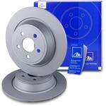 ATE 2x Bremsscheibe 24.0111-0187.1 Voll, Kompatibel mit: FORD GALAXY III,...