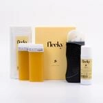 fleeky Wax Roller Kit - elektrisches Roll on Komplett-Set mit Warmwaxger&auml;t f&uuml;r