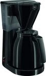Melitta 1010-06 bk Easy Therm Kaffeefiltermaschine -Thermkanne -Tropfstopp