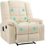 HOMCOM Relaxsessel Massagesessel Fernsehsessel mit Liegefunktion Vibration Fu&szlig;teil