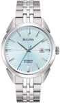 Bulova Sutton Automatic Men's Watch, Light Blue 96B423, Steel Case and...