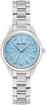 Bulova Sutton Classic Armbanduhr f&uuml;r Damen in der Farbe Silber mit Armband aus