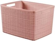 CURVER Jute Aufbewahrungsbox, gro&szlig;, 20 l, 36,2 x 28,2 x 23 cm, Rosa
