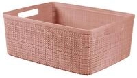 CURVER Jute Aufbewahrungsbox Dawn M, 12 l, 36 x 28,2 x 14,5 cm, Rosa