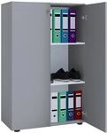 VCM B&uuml;roschrank mit 3 F&auml;chern | moderner Aktenschrank mit Dreht&uuml;ren | Ma&szlig;e...