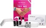 Semilac Try Me Hybrid-Manik&uuml;re-Set 3 bunte Nagellacke UV LED Lampe 36 W Unterlack